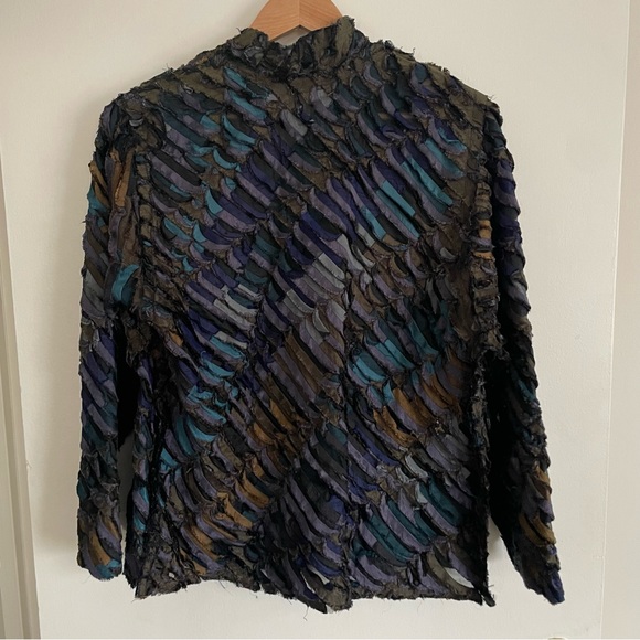 Tim Harding Shirred Silk Art Jacket size S - Picture 2 of 5